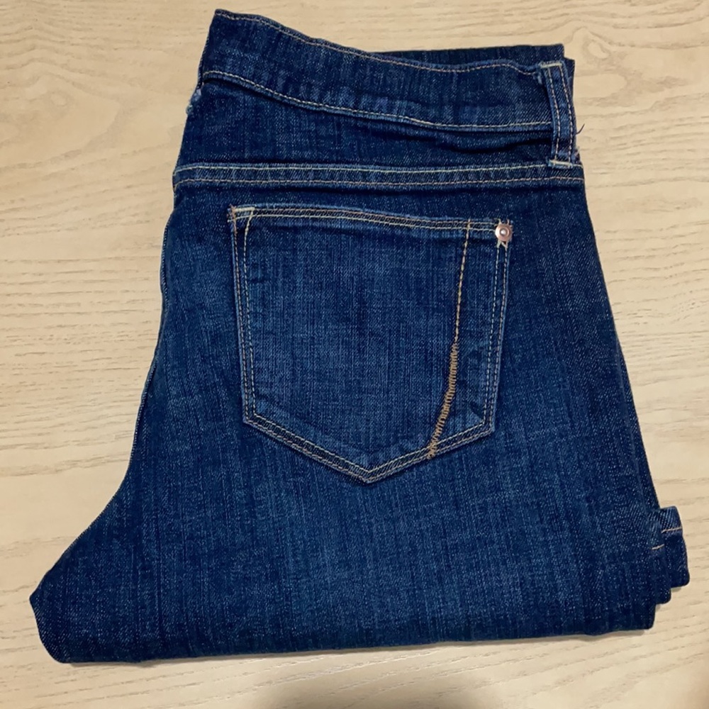 old navy cut boot jean size 10